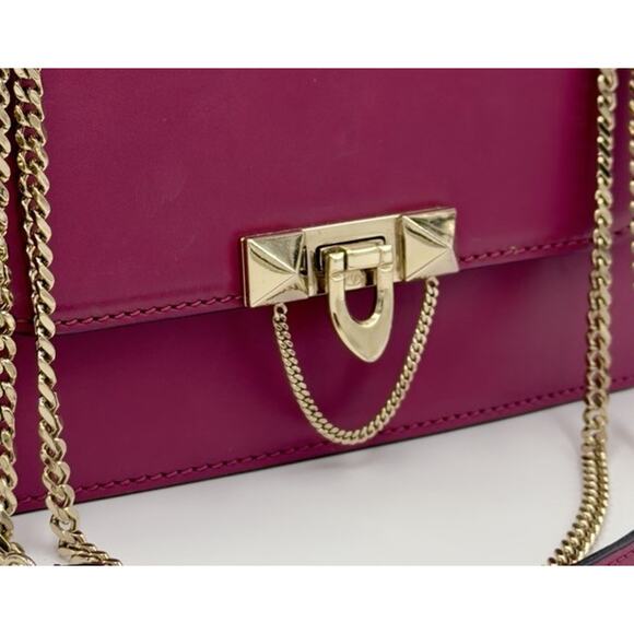 Rockstud Demilune small cross body bag In Camelia Red - Picture 2 of 16